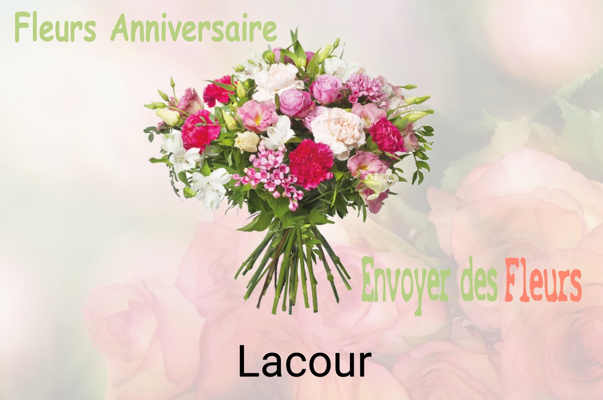 Bouquet de fleurs d’anniversaire livré à Lacour